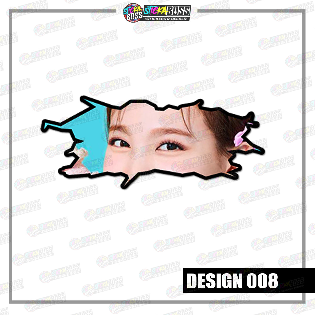 KPOP-TWICE | CRACK PEEKERS  ( ANIME VINYL STICKER DECALS )【Stickaboss】