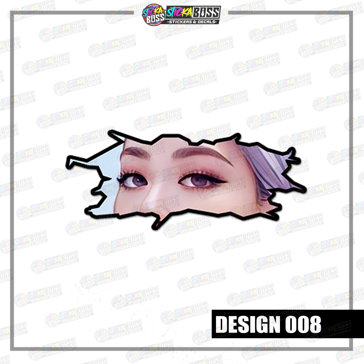 KPOP- BLACKPINK | CRACK PEEKERS  ( ANIME VINYL STICKER DECALS )【Stickaboss】