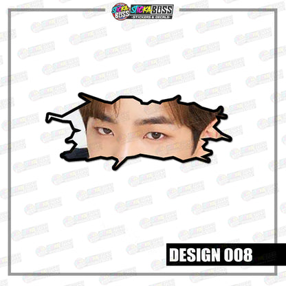 KPOP-STRAYKIDS | CRACK PEEKERS  ( ANIME VINYL STICKER DECALS )【Stickaboss】