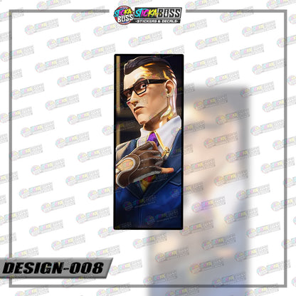 VALORANT | RECTANGLE SIZE  VINYL STICKER 【VINYL PRINTED】( LAMINATED / WATERPROOF )