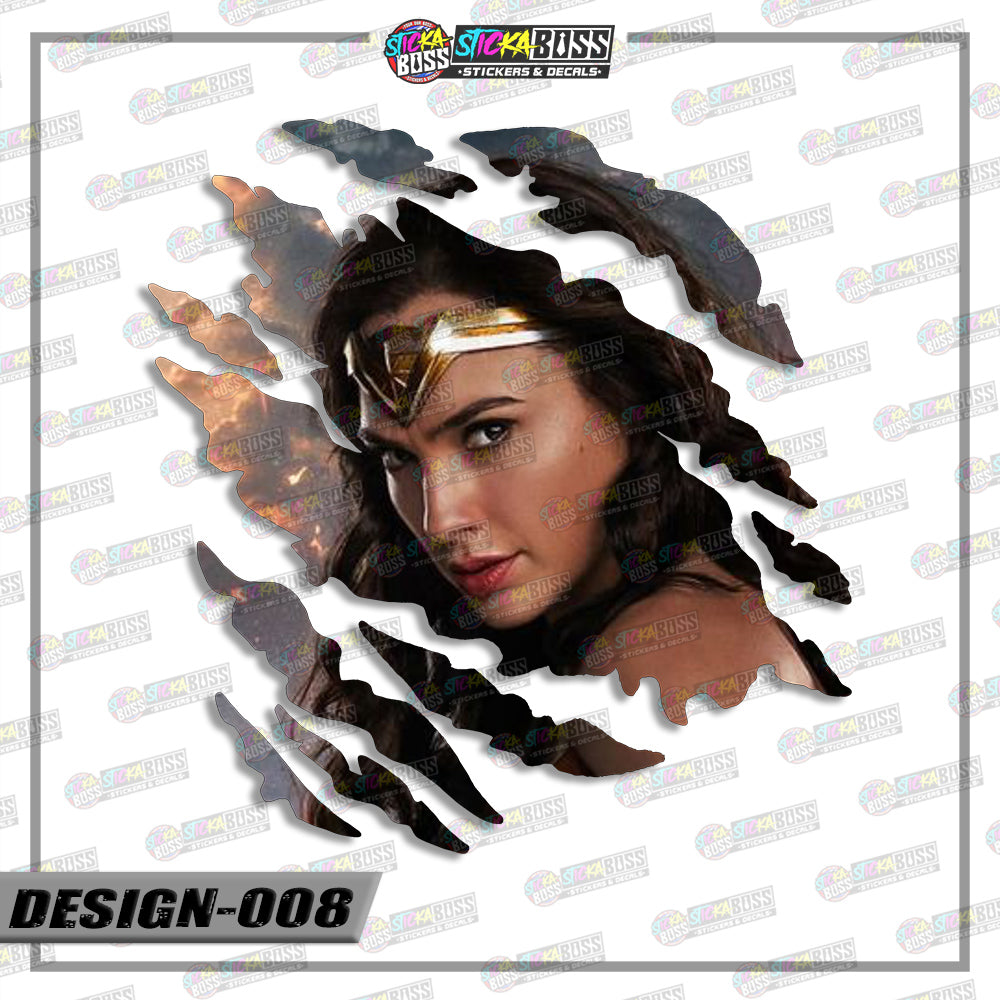 JUSTICE LEAGUE PART 1 | ANIME SCRATCH STICKER【VINYL PRINTED】( LAMINATED / WATERPROOF )【Stickaboss】