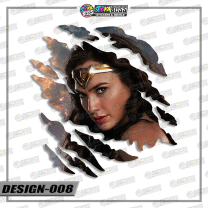 JUSTICE LEAGUE PART 1 | ANIME SCRATCH STICKER【VINYL PRINTED】( LAMINATED / WATERPROOF )【Stickaboss】