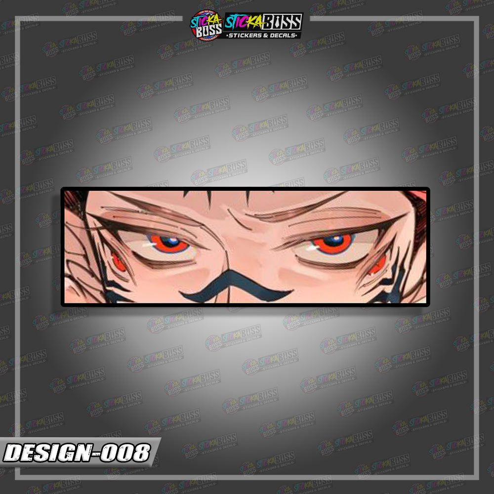 JUJUTSU KAISEN PART 1 | ANIME  EYE SLAP STICKER【VINYL PRINTED】( LAMINATED / WATERPROOF )