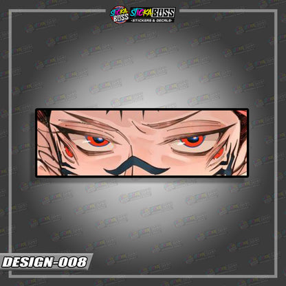 JUJUTSU KAISEN PART 1 | ANIME  EYE SLAP STICKER【VINYL PRINTED】( LAMINATED / WATERPROOF )