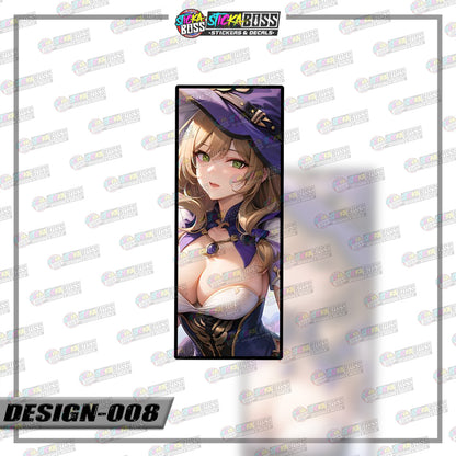 GENSHIN IMPACT | RECTANGLE SIZE  VINYL STICKER 【VINYL PRINTED】( LAMINATED / WATERPROOF )