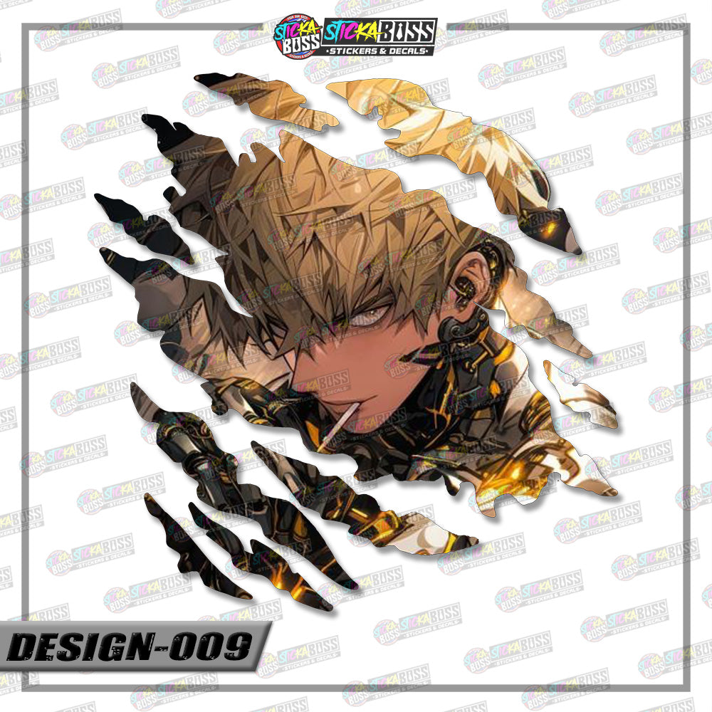 ONE PUNCH  MAN | ANIME SCRATCH STICKER【VINYL PRINTED】( LAMINATED / WATERPROOF )【Stickaboss】