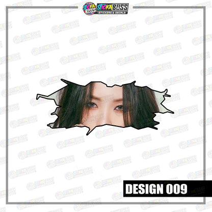 KPOP-GIDLE | CRACK PEEKERS  ( ANIME VINYL STICKER DECALS )【Stickaboss】