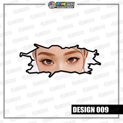 KPOP- BLACKPINK | CRACK PEEKERS  ( ANIME VINYL STICKER DECALS )【Stickaboss】