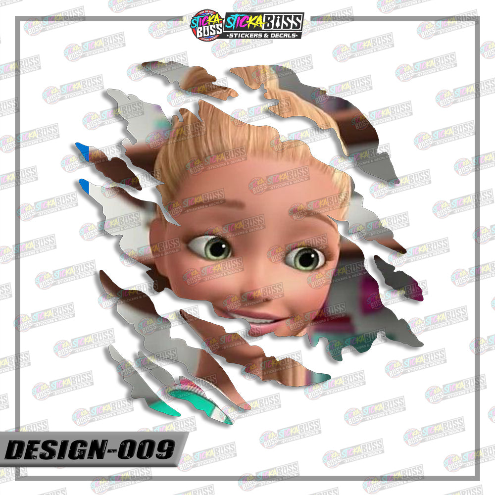BARBIE   | ANIME SCRATCH STICKER【VINYL PRINTED】( LAMINATED / WATERPROOF )【Stickaboss】