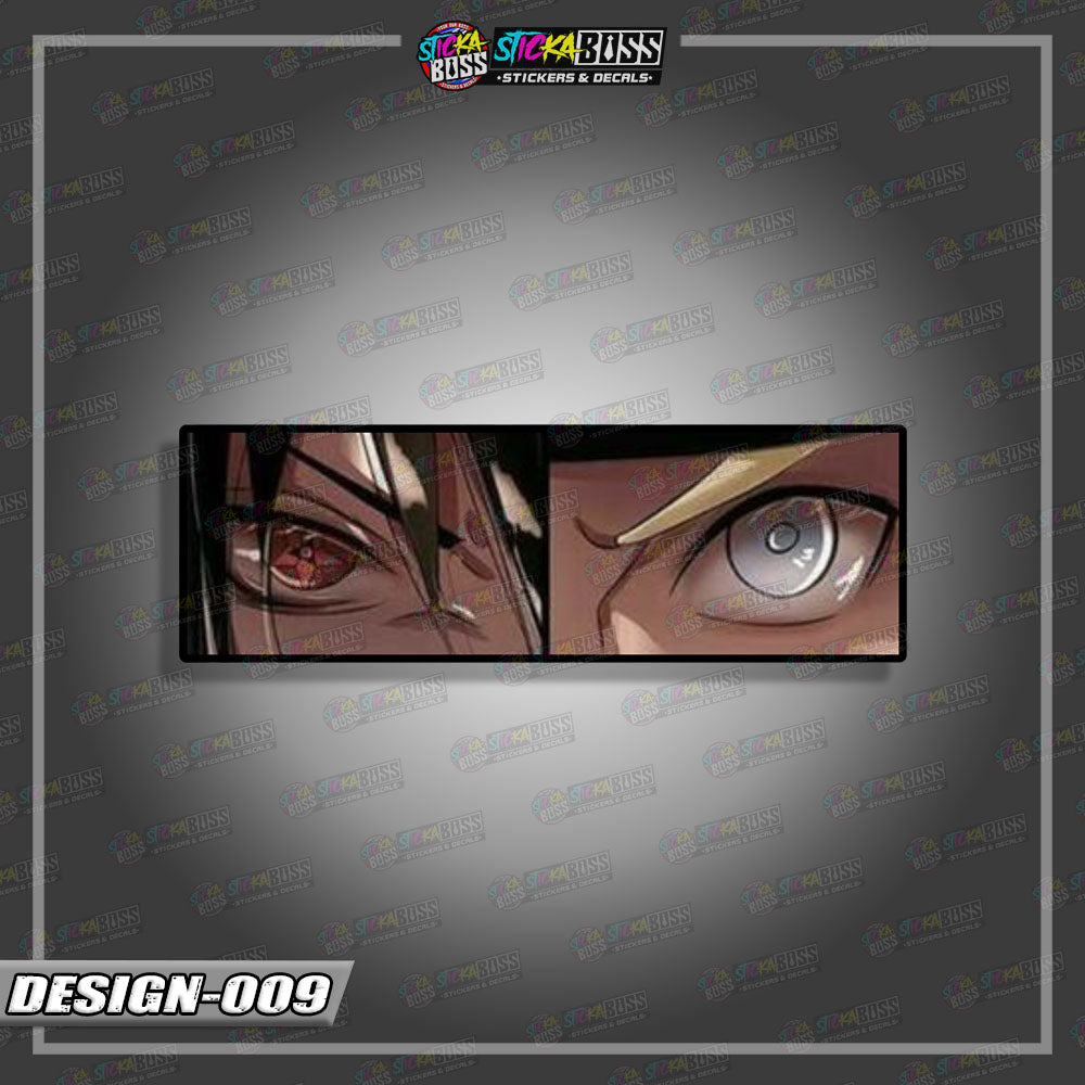 NARUTO PART 1 | ANIME  EYE SLAP STICKER【VINYL PRINTED】( LAMINATED / WATERPROOF )