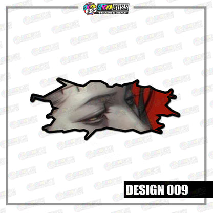 JUJUTSU KAISEN | CRACK PEEKERS  ( ANIME VINYL STICKER DECALS )【Stickaboss】