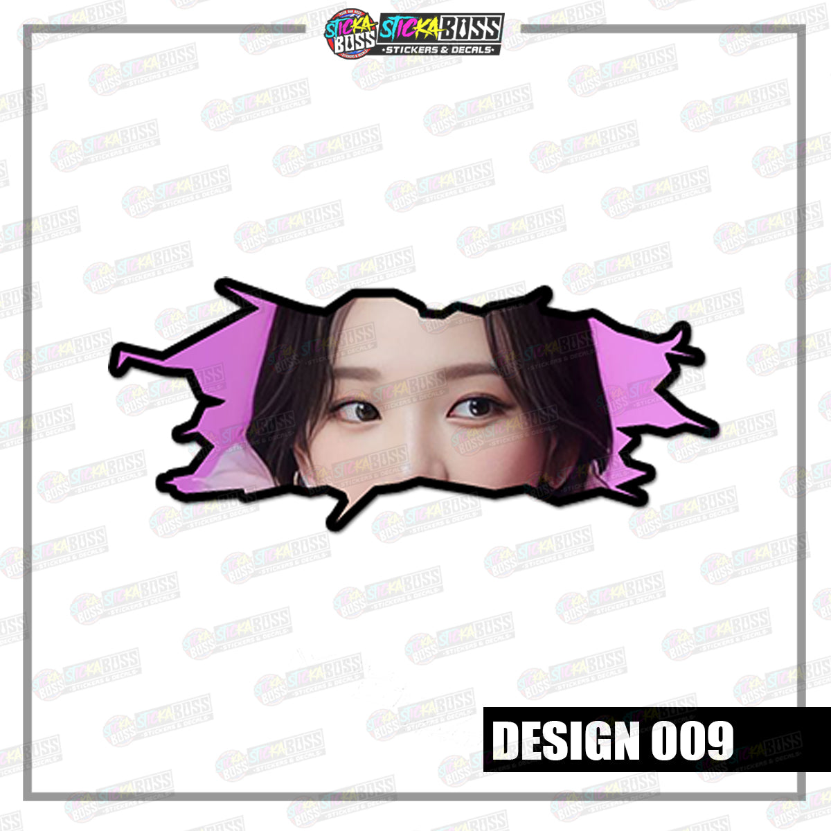KPOP-AESPA | CRACK PEEKERS  ( ANIME VINYL STICKER DECALS )【Stickaboss】