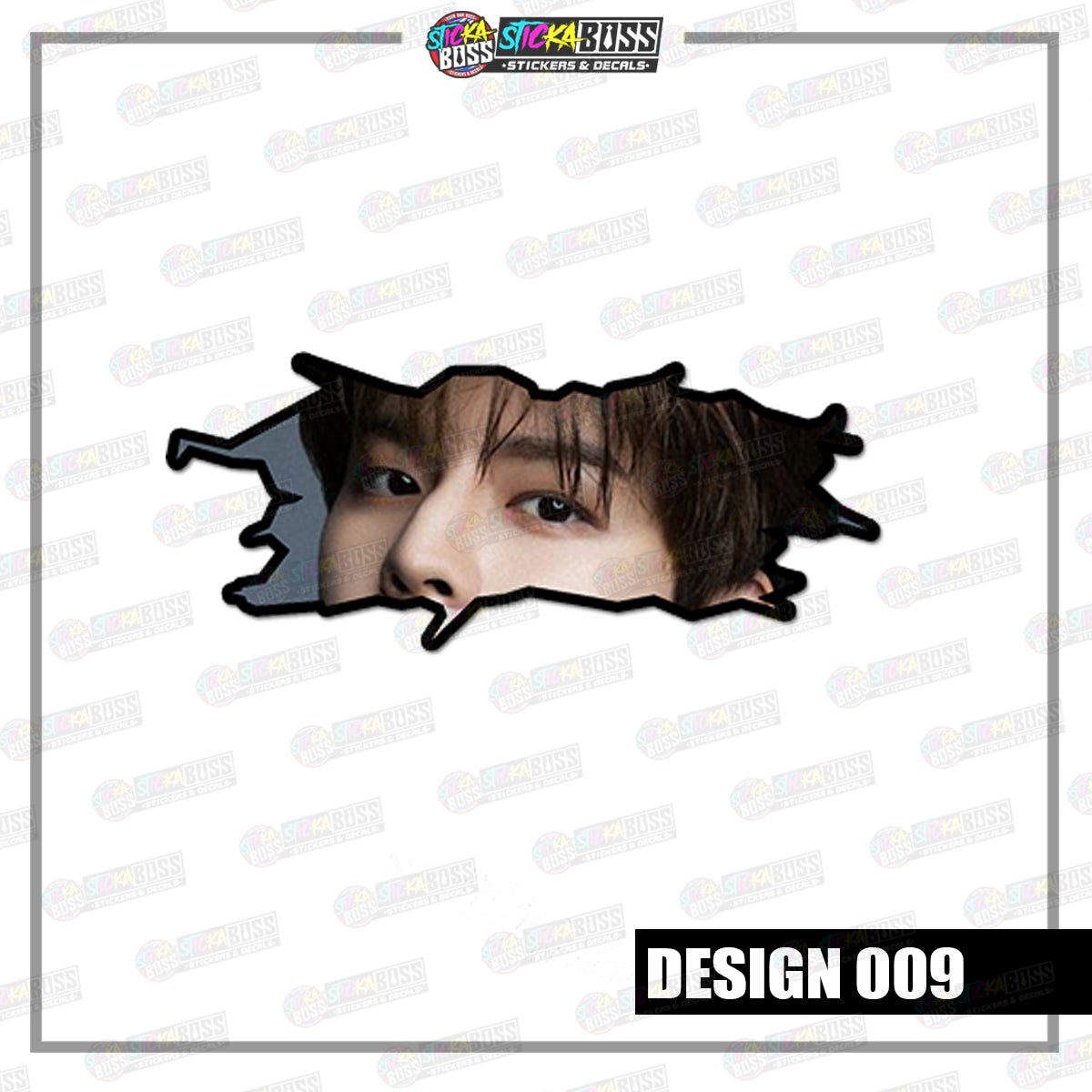 KPOP-STRAYKIDS | CRACK PEEKERS  ( ANIME VINYL STICKER DECALS )【Stickaboss】