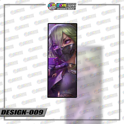 GENSHIN IMPACT | RECTANGLE SIZE  VINYL STICKER 【VINYL PRINTED】( LAMINATED / WATERPROOF )