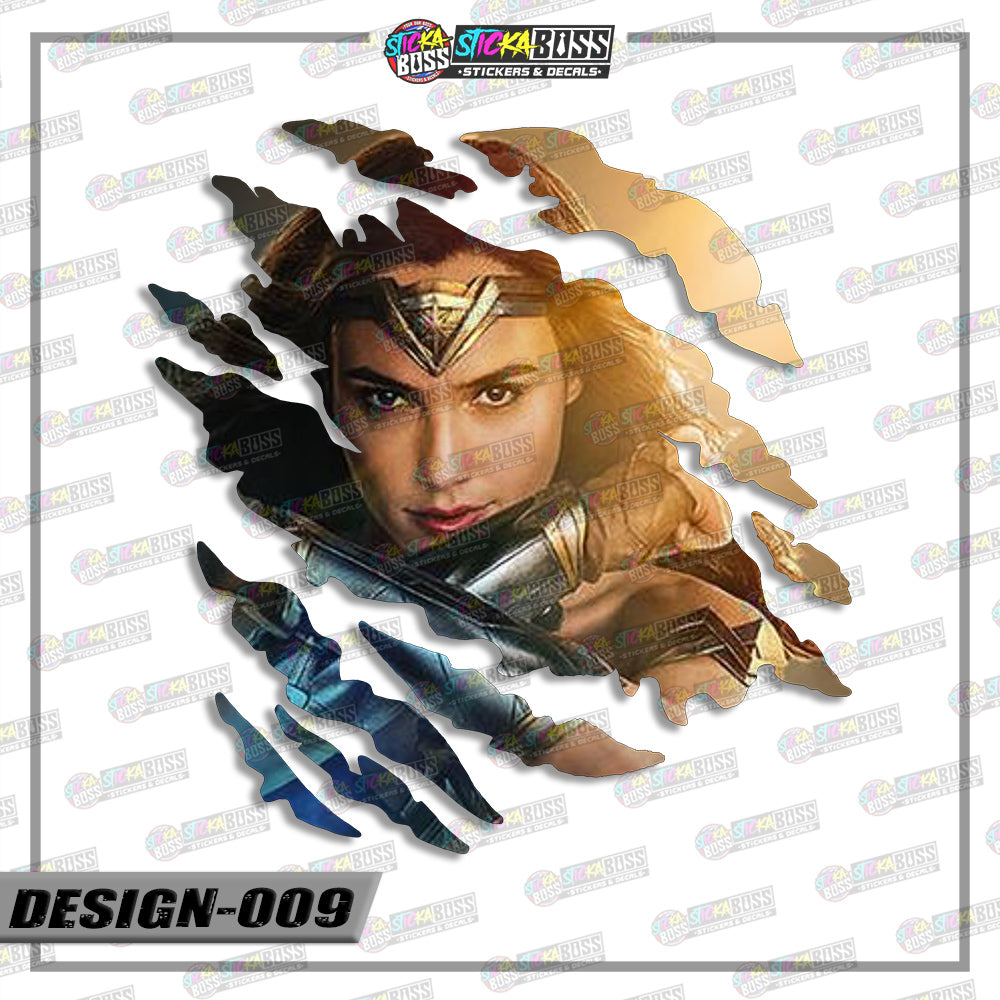 JUSTICE LEAGUE PART 1 | ANIME SCRATCH STICKER【VINYL PRINTED】( LAMINATED / WATERPROOF )【Stickaboss】
