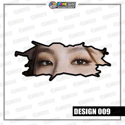 KPOP- ITZY| CRACK PEEKERS  ( ANIME VINYL STICKER DECALS )【Stickaboss】