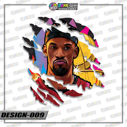 NBA PLAYERS | ANIME SCRATCH STICKER【VINYL PRINTED】( LAMINATED / WATERPROOF )【Stickaboss】