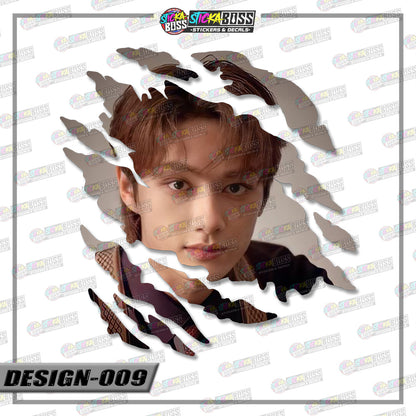Seventeen | SCRATCH STICKER【VINYL PRINTED】( LAMINATED / WATERPROOF )【Stickaboss】