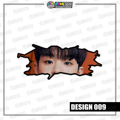 KPOP-TREASURE | CRACK PEEKERS  ( ANIME VINYL STICKER DECALS )【Stickaboss】