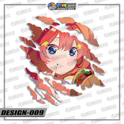 THE QUINTESSENTIAL QUINTUPLETS| ANIME SCRATCH STICKER【VINYL PRINTED】( LAMINATED / WATERPROOF )【Stick