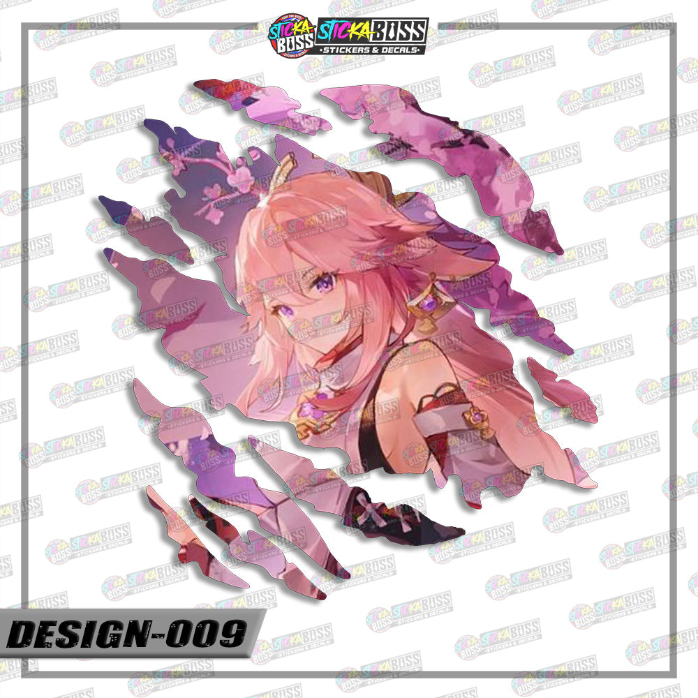GENSHIN IMPACT | ANIME SCRATCH STICKER【VINYL PRINTED】( LAMINATED / WATERPROOF )【Stickaboss】