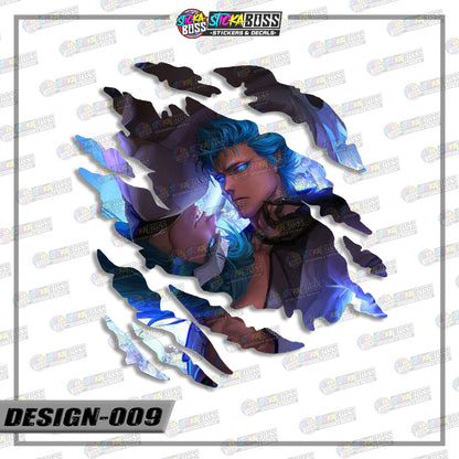 BLEACH | ANIME SCRATCH STICKER【VINYL PRINTED】( LAMINATED / WATERPROOF )【Stickaboss】