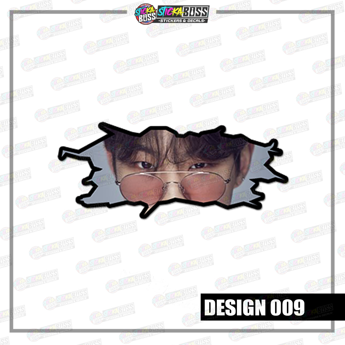 KPOP-SEVENTEEN | CRACK PEEKERS  ( ANIME VINYL STICKER DECALS )【Stickaboss】