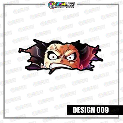 ONEPIECE | CRACK PEEKERS  ( ANIME VINYL STICKER DECALS )【Stickaboss】