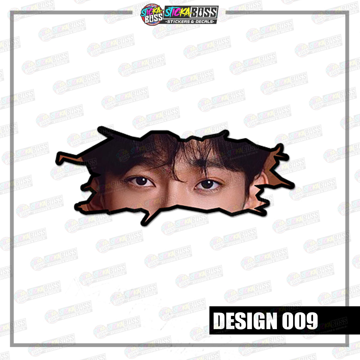 KPOP- EXO | CRACK PEEKERS  ( ANIME VINYL STICKER DECALS )【Stickaboss】