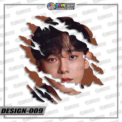 EXO | SCRATCH STICKER【VINYL PRINTED】( LAMINATED / WATERPROOF )【Stickaboss】