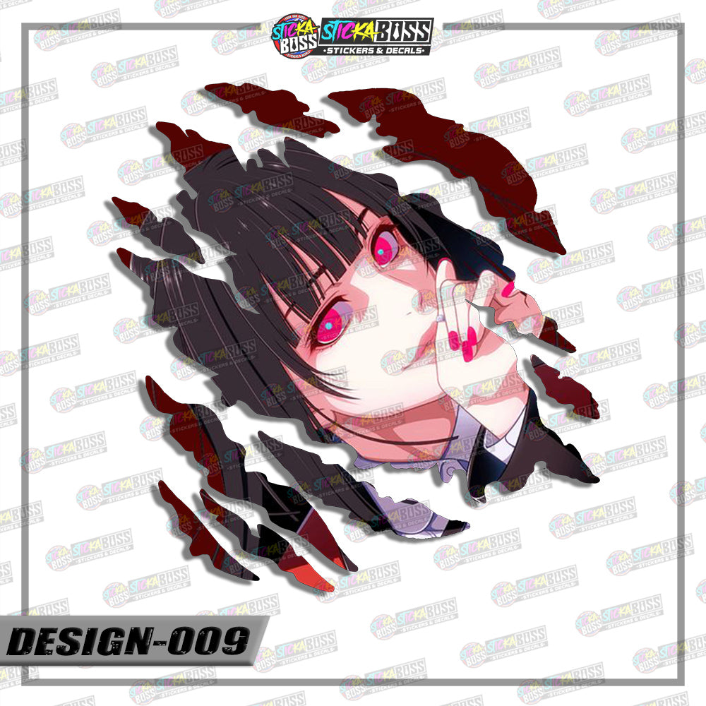 KAKEGURUI | ANIME SCRATCH STICKER【VINYL PRINTED】( LAMINATED / WATERPROOF )【Stickaboss】