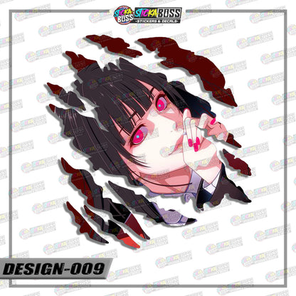 KAKEGURUI | ANIME SCRATCH STICKER【VINYL PRINTED】( LAMINATED / WATERPROOF )【Stickaboss】