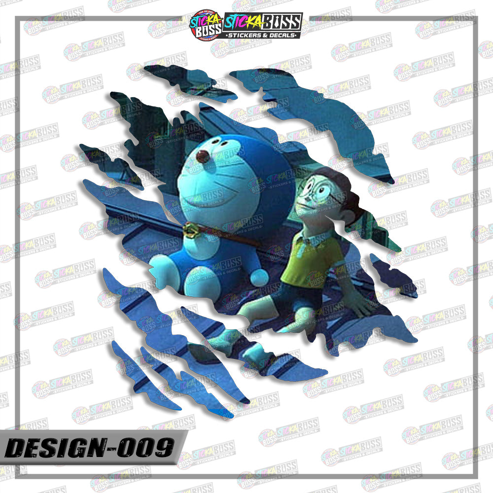 DORAEMON | ANIME SCRATCH STICKER【VINYL PRINTED】( LAMINATED / WATERPROOF )