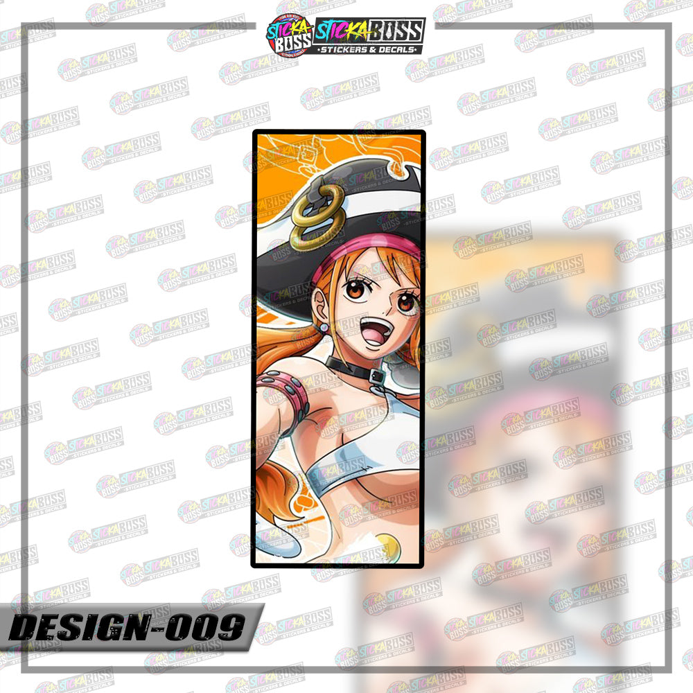 ONE PIECE| RECTANGLE SIZE  VINYL STICKER 【VINYL PRINTED】( LAMINATED / WATERPROOF )
