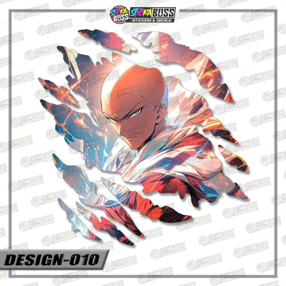 ONE PUNCH  MAN | ANIME SCRATCH STICKER【VINYL PRINTED】( LAMINATED / WATERPROOF )【Stickaboss】