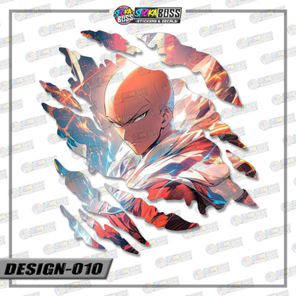 ONE PUNCH  MAN | ANIME SCRATCH STICKER【VINYL PRINTED】( LAMINATED / WATERPROOF )【Stickaboss】