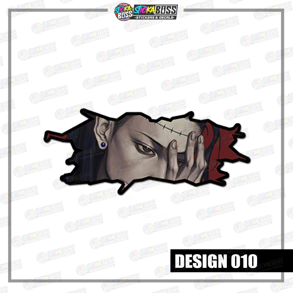 JUJUTSU KAISEN | CRACK PEEKERS  ( ANIME VINYL STICKER DECALS )【Stickaboss】