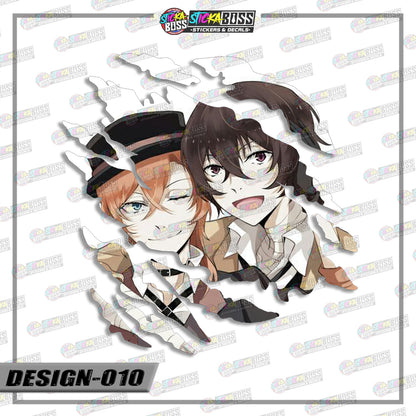 BONGOU STRAY DOGS | ANIME SCRATCH STICKER【VINYL PRINTED】( LAMINATED / WATERPROOF )【Stickaboss】 (Copy)