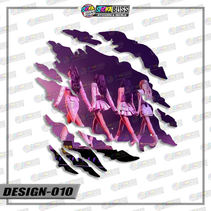 BLACKPINK | SCRATCH STICKER【VINYL PRINTED】( LAMINATED / WATERPROOF )