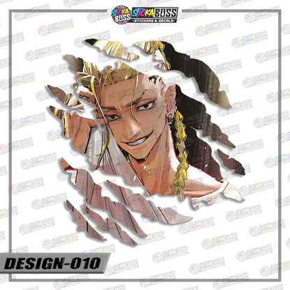 TOKYO REVENGERS | ANIME SCRATCH STICKER【VINYL PRINTED】( LAMINATED / WATERPROOF )【Stickaboss】