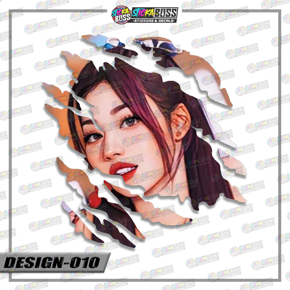 TWICE PART 2 | ANIME SCRATCH STICKER【VINYL PRINTED】( LAMINATED / WATERPROOF )【Stickaboss】