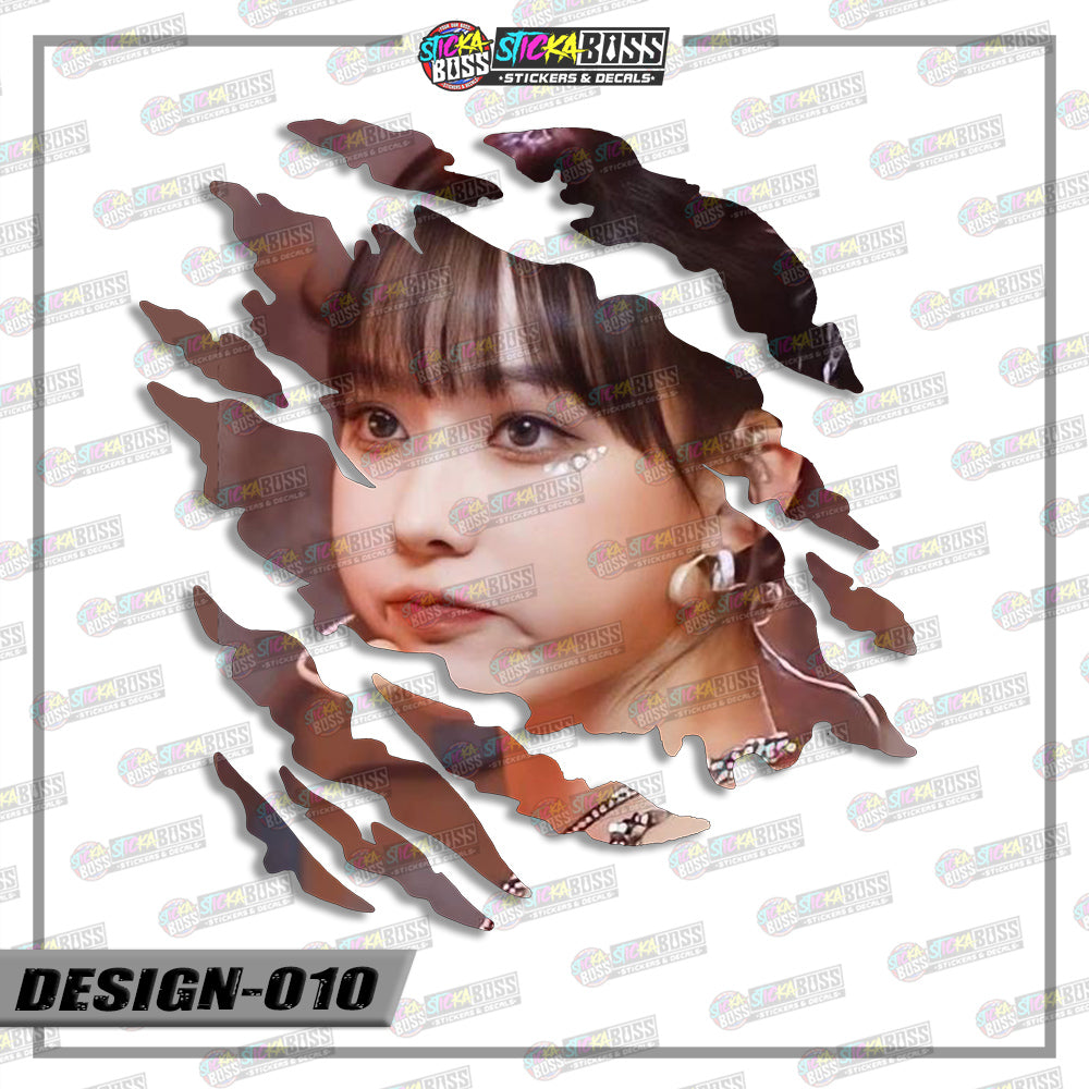 AESPA | ANIME SCRATCH STICKER【VINYL PRINTED】( LAMINATED / WATERPROOF )【Stickaboss】