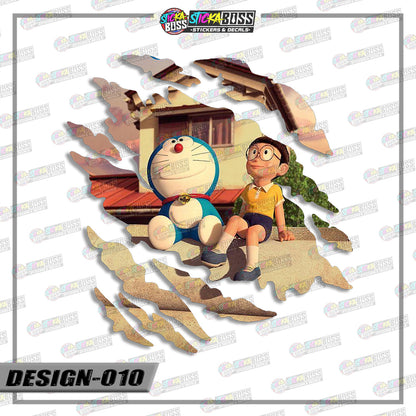 DORAEMON | ANIME SCRATCH STICKER【VINYL PRINTED】( LAMINATED / WATERPROOF )