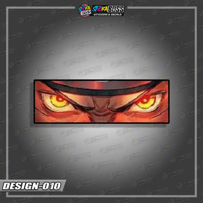 NARUTO PART 1 | ANIME  EYE SLAP STICKER【VINYL PRINTED】( LAMINATED / WATERPROOF )