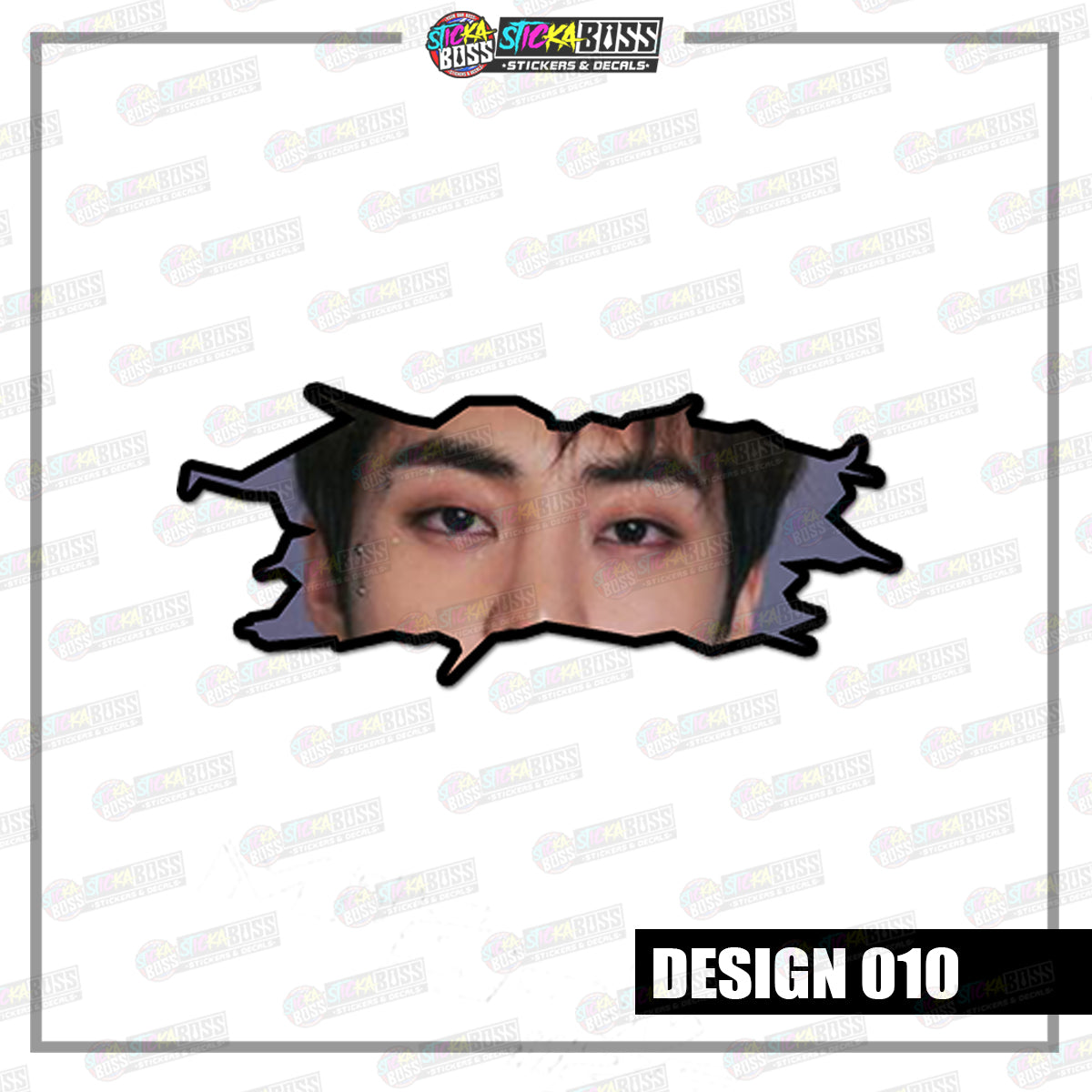 KPOP- EXO | CRACK PEEKERS  ( ANIME VINYL STICKER DECALS )【Stickaboss】
