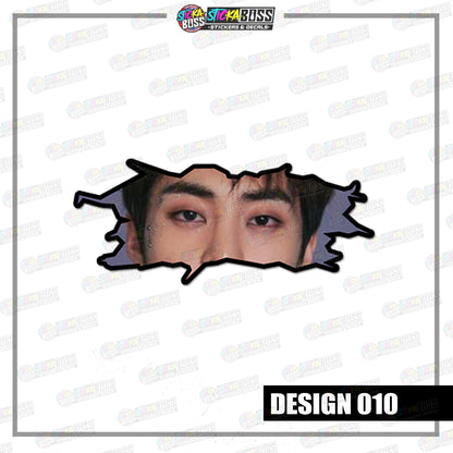 KPOP- EXO | CRACK PEEKERS  ( ANIME VINYL STICKER DECALS )【Stickaboss】