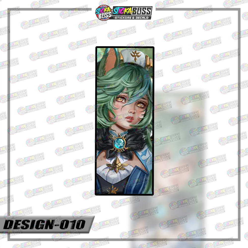 GENSHIN IMPACT | RECTANGLE SIZE  VINYL STICKER 【VINYL PRINTED】( LAMINATED / WATERPROOF )