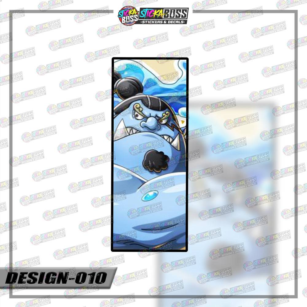 ONE PIECE| RECTANGLE SIZE  VINYL STICKER 【VINYL PRINTED】( LAMINATED / WATERPROOF )