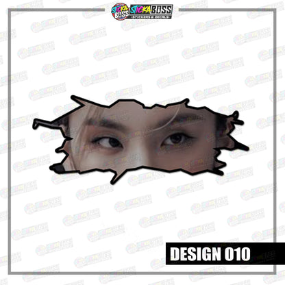 KPOP- ITZY| CRACK PEEKERS  ( ANIME VINYL STICKER DECALS )【Stickaboss】