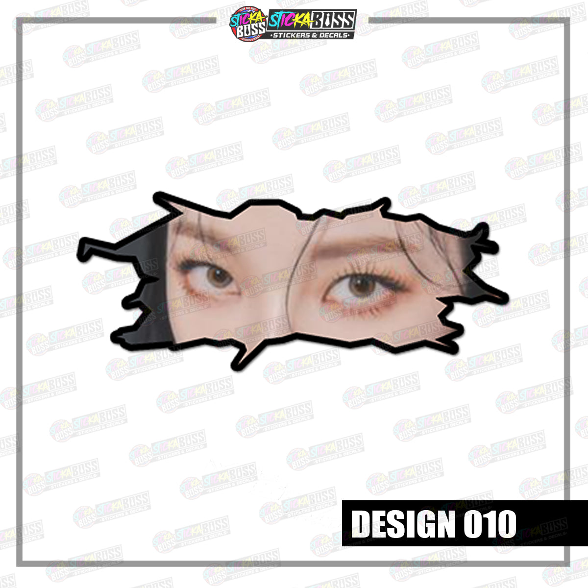 KPOP-AESPA | CRACK PEEKERS  ( ANIME VINYL STICKER DECALS )【Stickaboss】